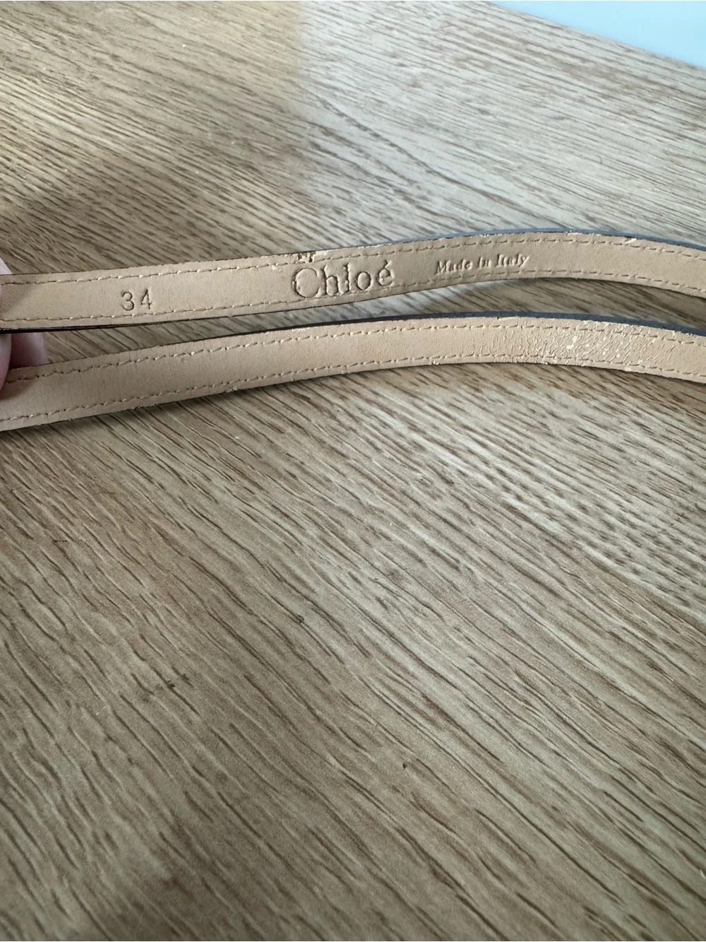 Chloé Dark Brown Leather Double-Strap Waist Belt with Gold Hardware